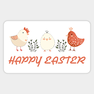 Happy easter chickens egg Magnet